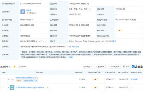 市場觀察丨歐派家居參股成立新公司“天工智家”，發力信息技術咨詢服務